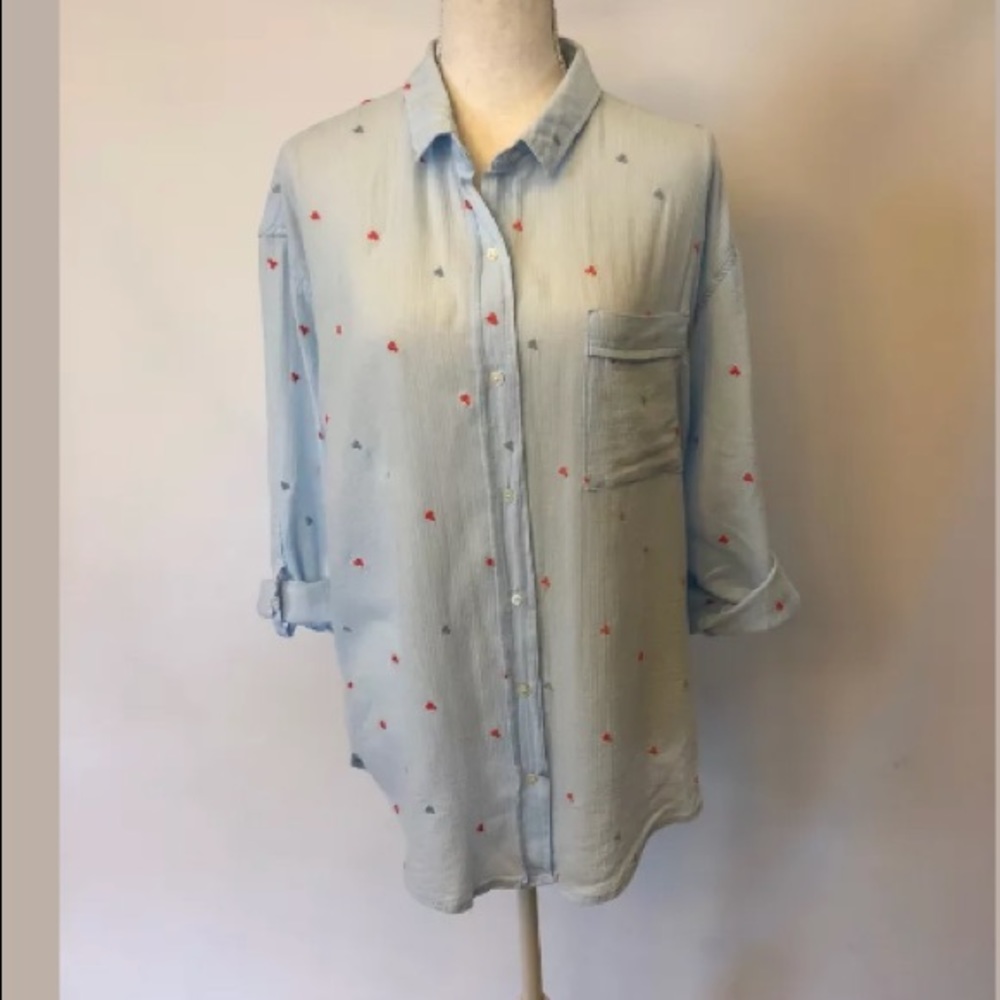 Gibson & Latimer Embroidered Button-down